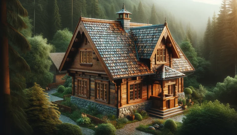Home with Wood Shingles