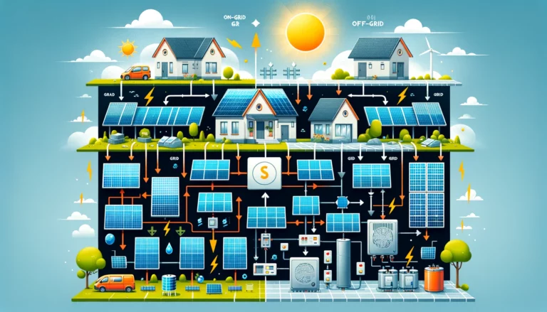 on-grid and off-grid solar systems