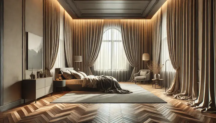 9. Hang Dramatic Curtains